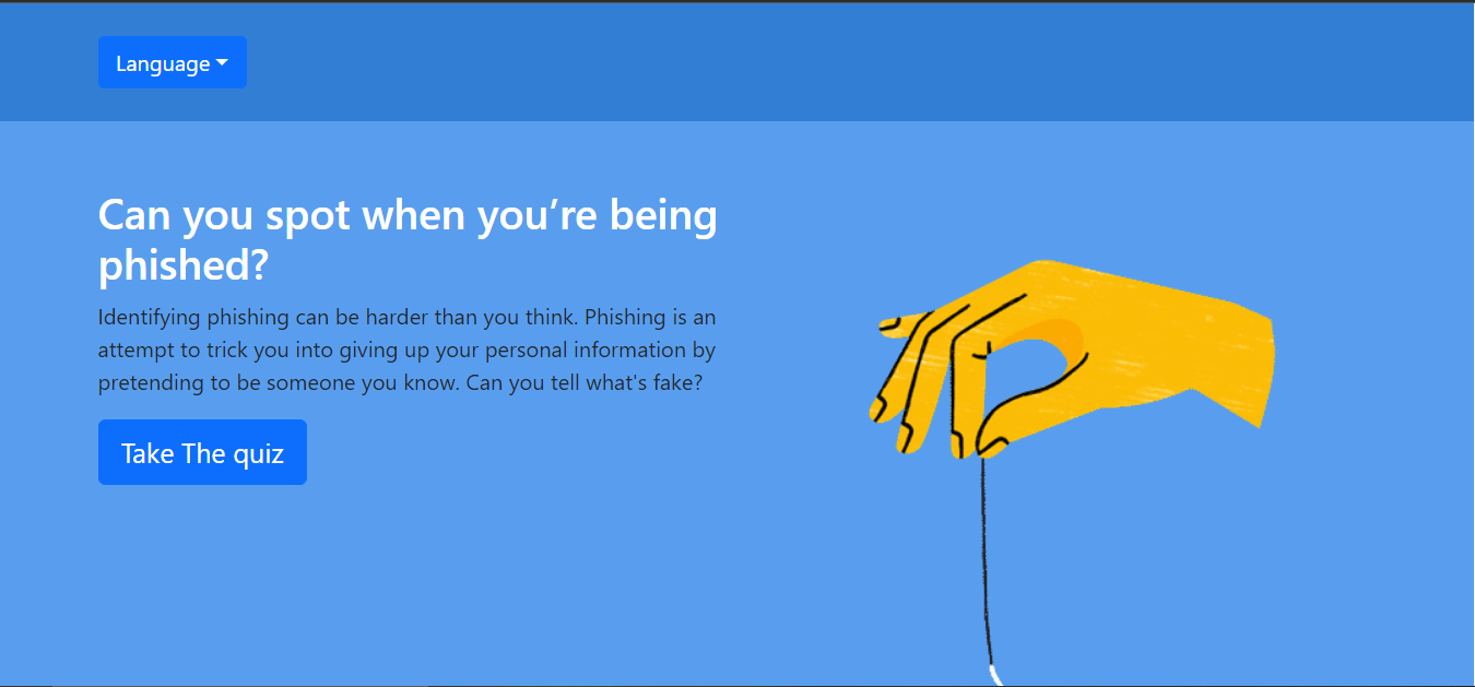 hand holding a hook with text